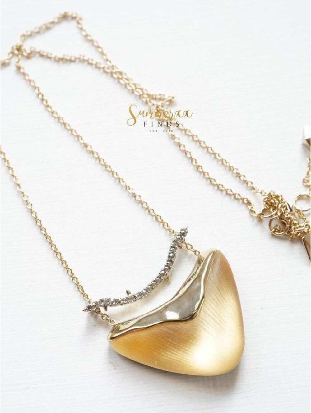 Alexis Bittar Crystal Bar Shield Pendant Necklace